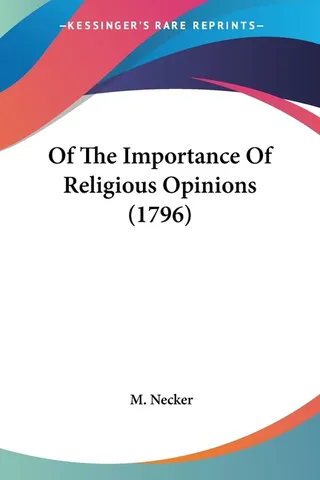 Of The Importance Of Religious Opinions