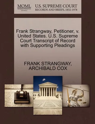 Frank Strangway, Petitioner, v. United States