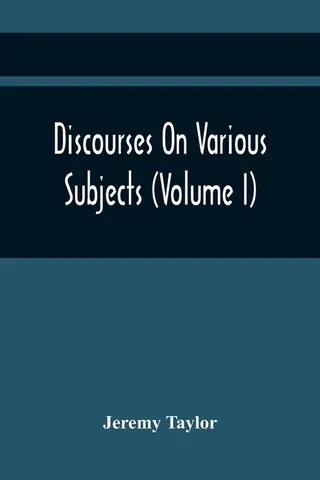 Discourses On Various Subjects