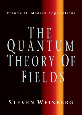 The Quantum Theory of Fields