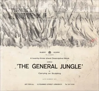 The General Jungle or Carrying on Sculpting