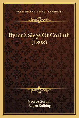 Byron's Siege Of Corinth