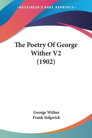 The Poetry Of George Wither