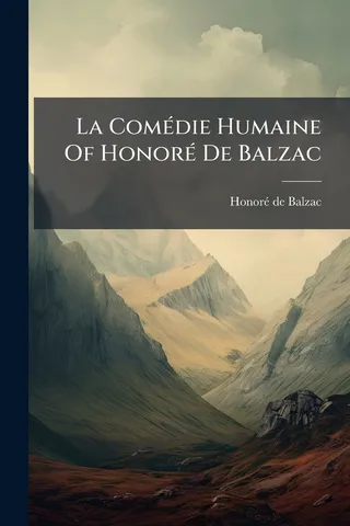 La Comédie Humaine Of Honoré De Balzac