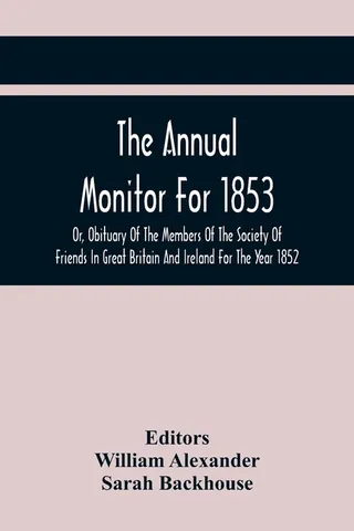 The Annual Monitor For 1853