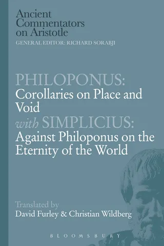 Corollaries on Place and Void with Simplicius: Against Philoponus on the Eternity of the World