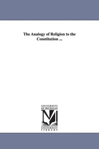 The Analogy of Religion to the Constitution of the United States