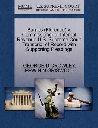 Barnes (Florence) v. Commissioner of Internal Revenue