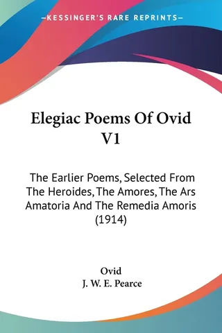 Elegiac Poems of Ovid