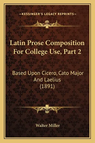 Latin Prose Composition For College Use