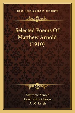 Selected Poems Of Matthew Arnold 1910