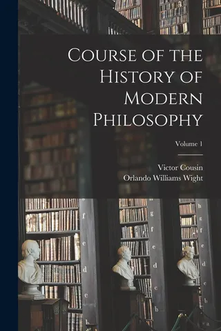 Course of the History of Modern Philosophy Volume 1