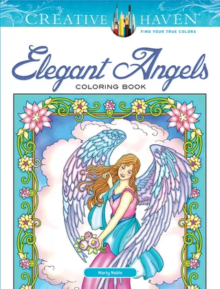 Elegant Angels Coloring Book