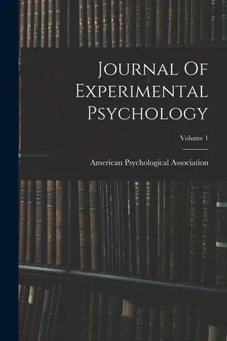 Journal Of Experimental Psychology Volume 1