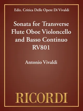 Sonata for Transverse Flute Oboe Violoncello and Basso Continuo