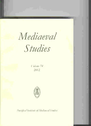 Mediaeval Studies