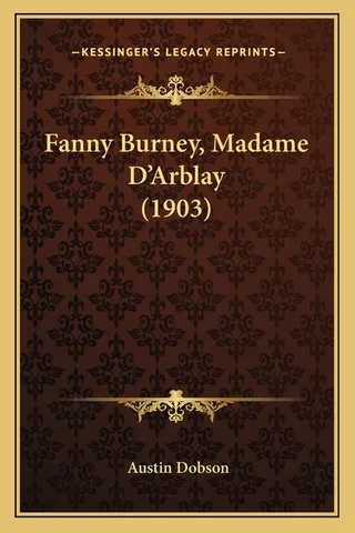 Fanny Burney, Madame D'Arblay