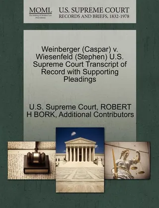 Weinberger v. Wiesenfeld