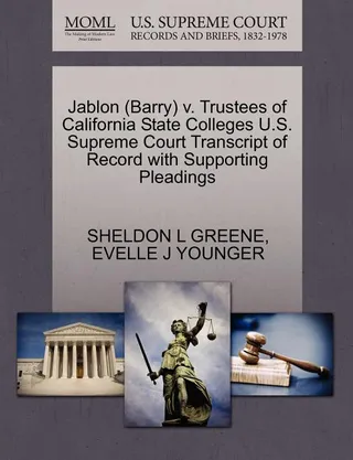 Jablon (Barry) v. Trustees of California State Colleges