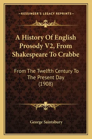 A History Of English Prosody