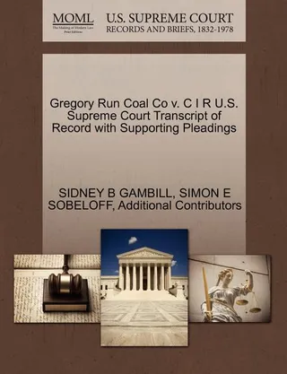Gregory Run Coal Co v. C I R