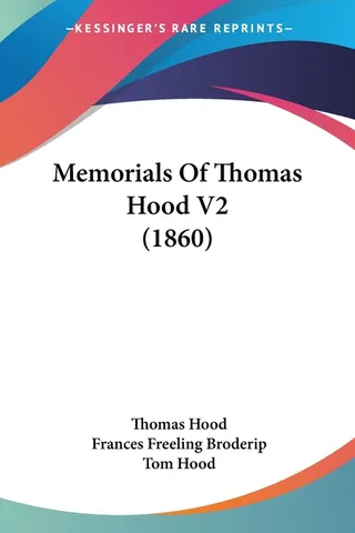 Memorials of Thomas Hood