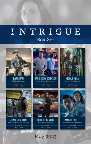 Intrigue Box Set May 2023/Riding Shotgun/Crime Scene Connection/Casing the Copycat/Wyoming Mountain Hostage/Over Her Dead Body/Ozarks Missing Person