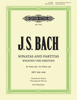 Sonatas and Partitas for Violin Solo Bwv 1001-1006 Transcribed for Viola