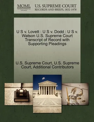 U S v. Lovett