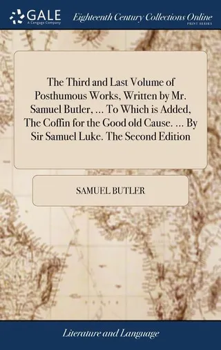 The Third and Last Volume of Posthumous Works
