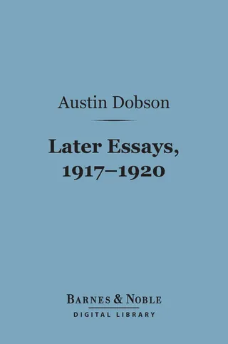 Later Essays 1917-1920