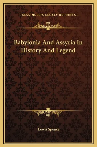 Babylonia And Assyria In History And Legend