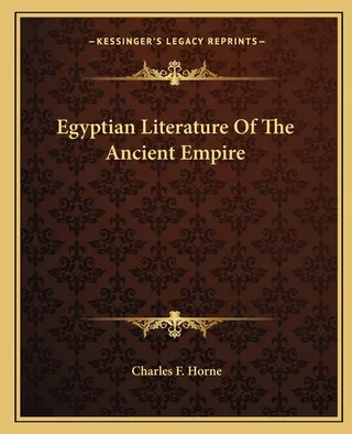 Egyptian Literature Of The Ancient Empire