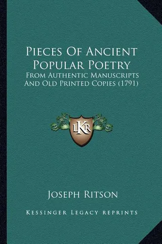 Pieces Of Ancient Popular Poetry