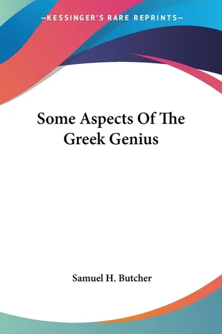 Some Aspects Of The Greek Genius