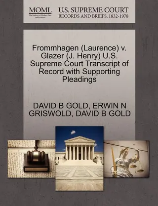 Frommhagen (Laurence) v. Glazer (J. Henry)