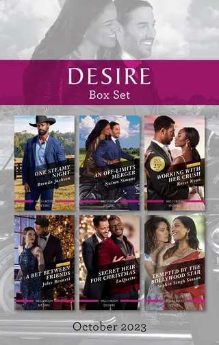 One Steamy Night / An Off-Limits Merger / Working with Her Crush / A Bet Between Friends / Secret Heir for Christmas / Tempted by the Bollywood Star