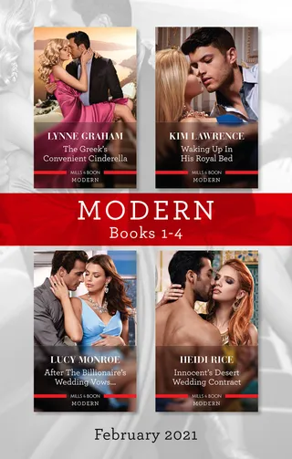 Modern Box Set 1-4 Feb 2021/The Greek's Convenient Cinderella/Waking Up in His Royal Bed/After the Billionaire's Wedding Vows.../Innocent's Dese