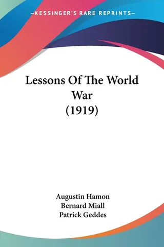 Lessons Of The World War