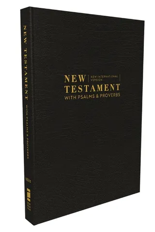 Niv Testament with Psalms and Proverbs Pocket Sized Black Comfort Print