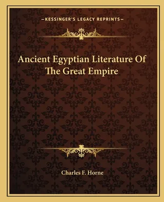 Ancient Egyptian Literature Of The Great Empire
