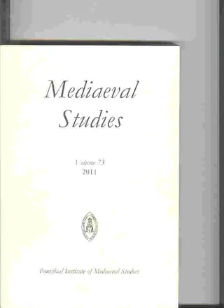 Mediaeval Studies