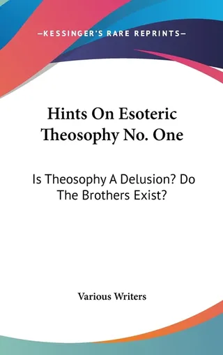 Hints On Esoteric Theosophy