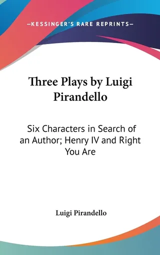 Three Plays by Luigi Pirandello