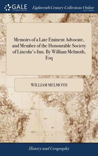 Memoirs of a Late Eminent Advocate