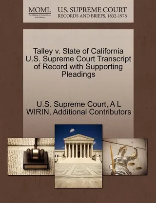 Talley v. State of California