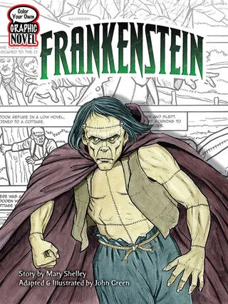 Color Your Own Graphic Novel Frankenstein