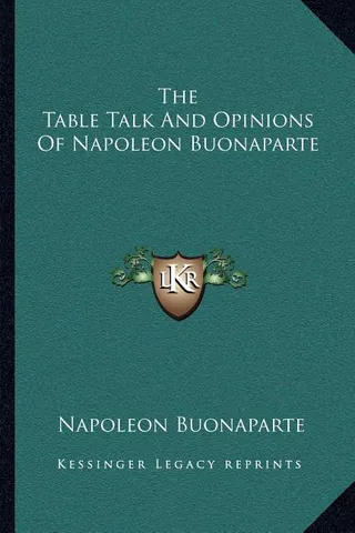 The Table Talk and Opinions of Napoleon Buonaparte