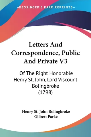 Letters And Correspondence