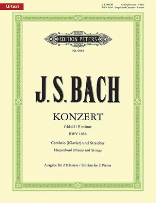 Concerto for Harpsichord Piano , Strings and Basso Continuo No. 5 in F Minor